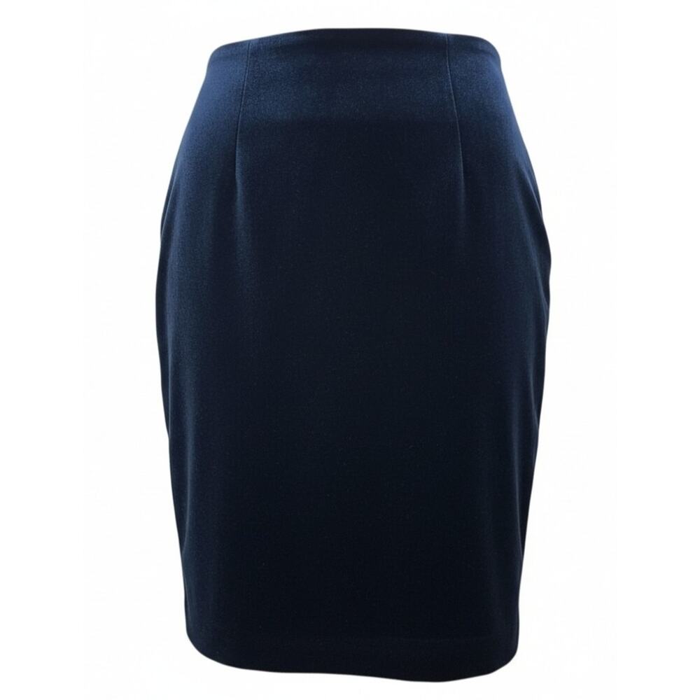 White House Black Market Black Velvet Pencil Skirt | 14 NWOT | Preppy & Classic